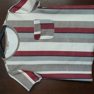 Zara stripes short sleeve top size M